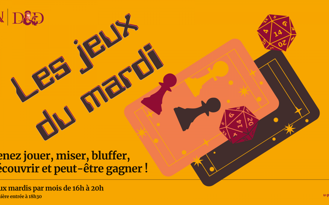 Nouvelle soirée jeux à la BU Grands Moulins le 28 janvier !