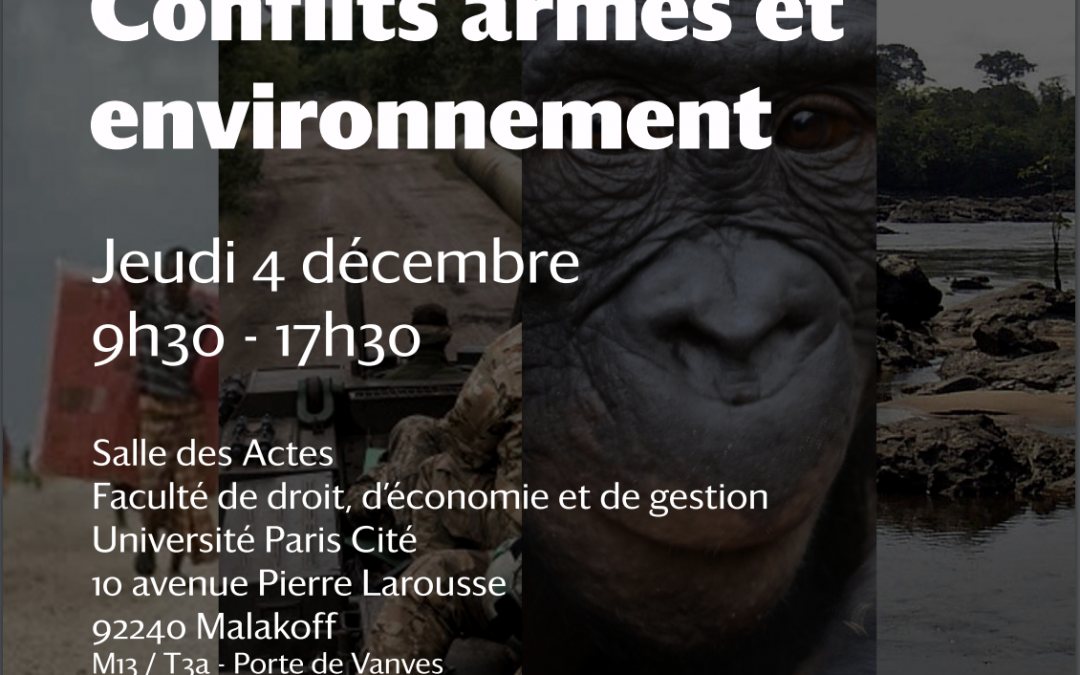Colloque des jeunes chercheurs du CMH : «  Conflits armés et environnement »