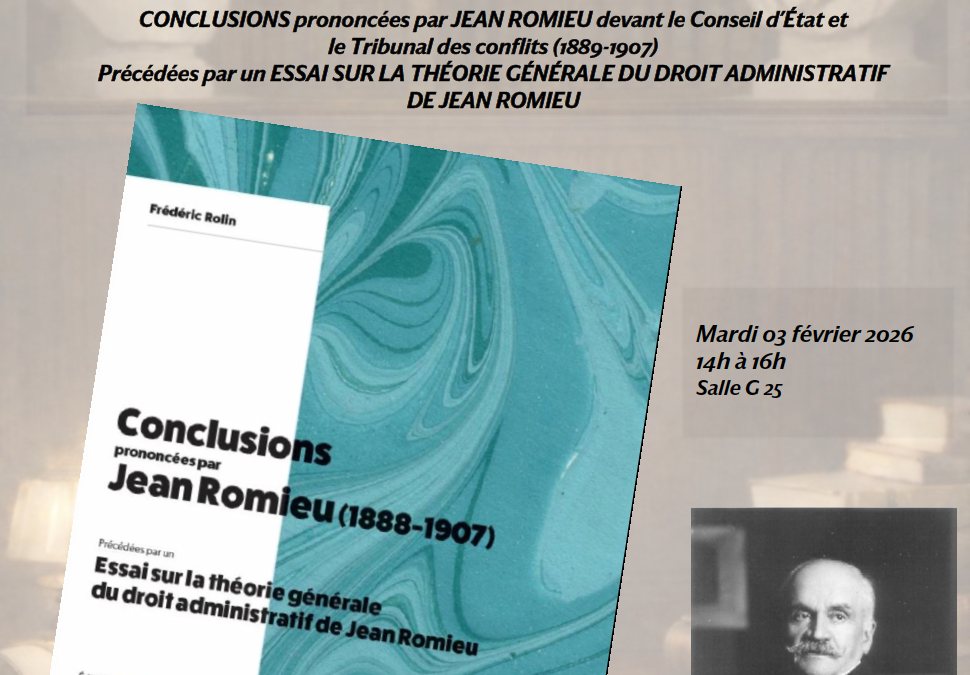 Séminaire consacré aux grandes doctrines et controverses du droit public