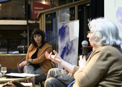 Clea Chakraverty et Bénédicte Manier à la Bellevilloise - Trop de monde sur Terre d'ici 2050 ? ©Frédéric Poletti-1.jpg