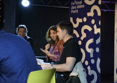 Nathalie Gallet, Ioana Manolescu et Sébastien Bohler à la Bellevilloise - #NousSachons - le futur de l'information en péril ? ©Frédéric Poletti