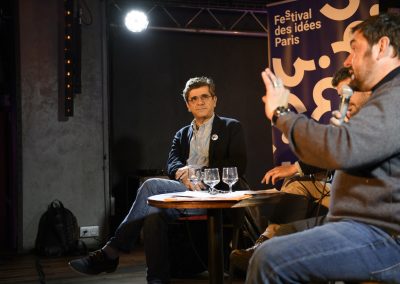 Robert Barouki, Hugo Jalinière et Frédéric Pierru à la Bellevilloise - La santé, boussole du futur ©Frédéric Poletti -2