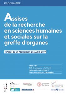 Assises de la recherche en Sciences humaines et sociales sur la greffes d'organes
