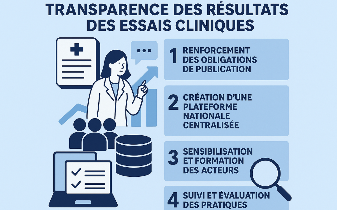 Publication d’un rapport interministériel sur l’importance de la communication des résultats des essais cliniques en France