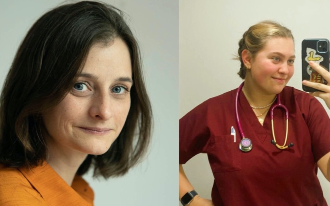 Julie Gaillard et Faustine Leteurtre, élus du Département Universitaire de Maïeutique
