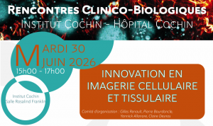 [Institut Cochin] Rencontre Clinico-Biologique : Innovation en Imagerie Cellulaire et Tissulaire @ Institut Cochin – salle Rosalind Franklin (2e étage)