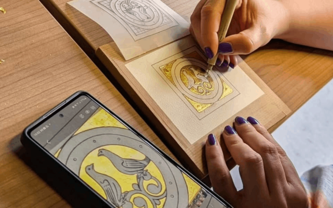 Atelier : Pose de feuille d’or