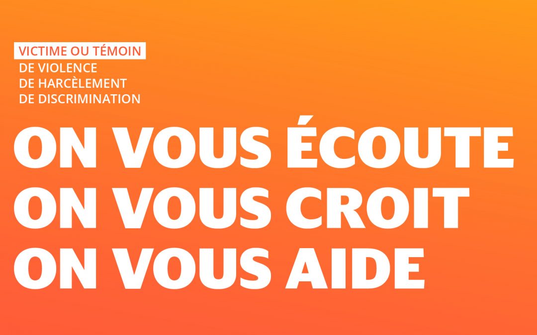 Dispositif de signalement des situations de violence, de harcèlement et de discrimination