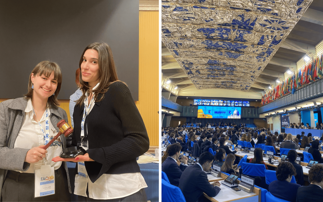 Deux étudiantes d’EURIP partagent leur expérience au sein de la délégation Circle U. lors du Model United Nations de Rome
